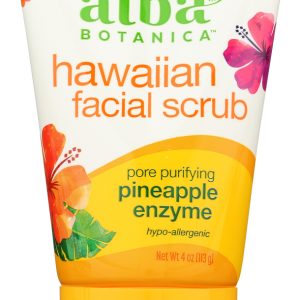 ALBA BOTANICA: Hawaiian Pineapple Enzyme Facial Scrub, 4 oz