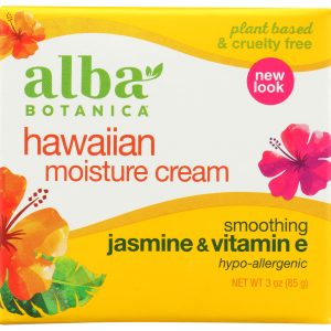 ALBA BOTANICA: Hawaiian Moisture Cream Jasmine & Vitamin E, 3 oz