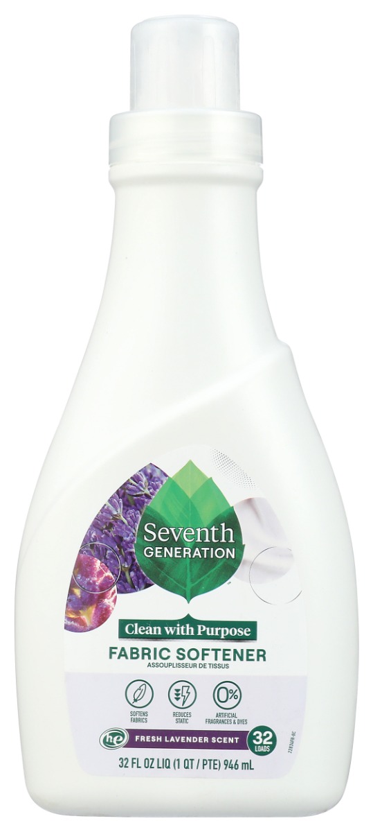 SEVENTH GENERATION: Liquid Fabric Softener Fresh Lavender, 32 oz