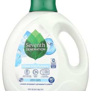 SEVENTH GENERATION: Liquid Laundry Detergent Free and Clear, 135 fo