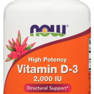 NOW: Vitamin D3 2000Iu, 120 sg