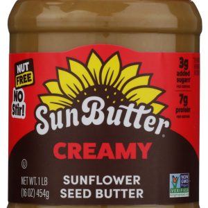 SUNBUTTER: Creamy Sunflower Seed Butter Spread, 16 oz