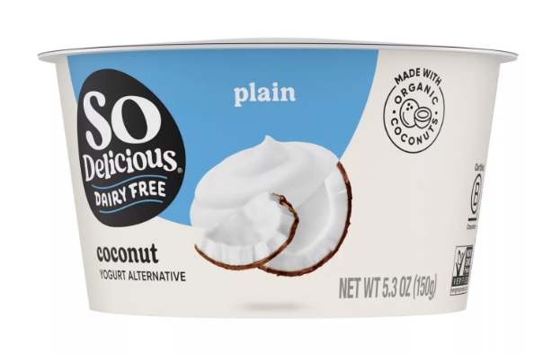 SO DELICIOUS: Plain Coconut Milk Yogurt Alternative, 5.3 oz