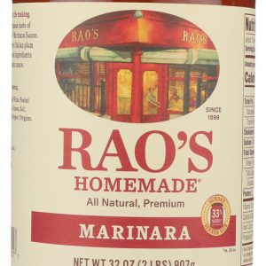 RAO'S HOMEMADE: Marinara Sauce, 32 oz