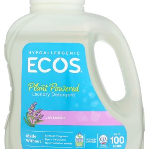 EARTH FRIENDLY: Ecos 2x Ultra Liquid Laundry Detergent Lavender, 100 oz