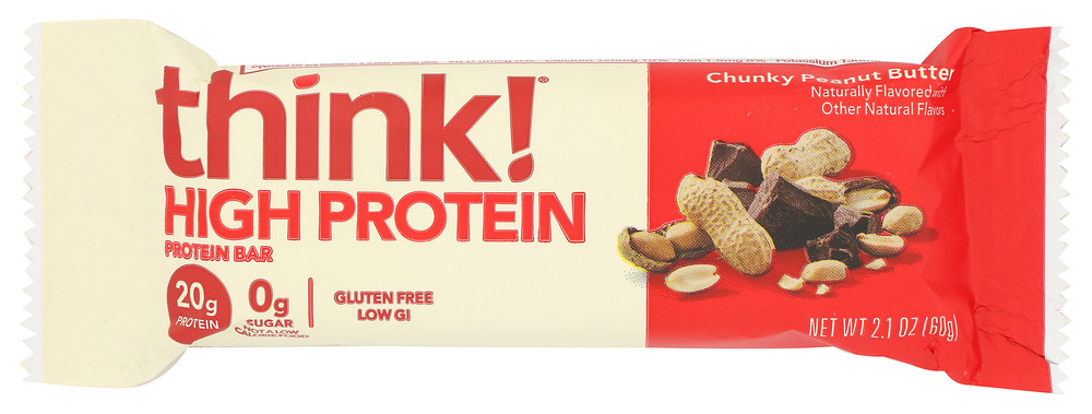 THINKTHIN: High Protein Bar Chunky Peanut Butter, 2.1 oz