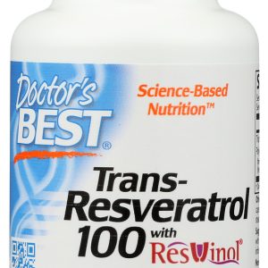 DOCTORS BEST: Trans Resveratrol 100Mg, 60 vc