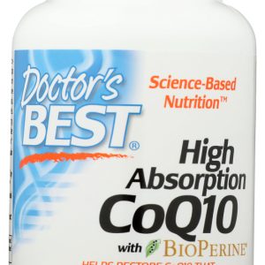 DOCTORS BEST: Hi Absorption Coq10 With BioPerine 100Mg, 120 vc