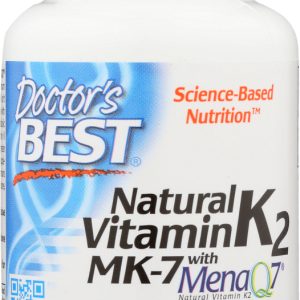 DOCTORS BEST: Vitamin K2 Menaq7, 60 VC