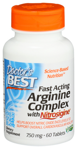 DOCTOR'S BEST: Fast Acting Arginine Complex 750mg, 60tb