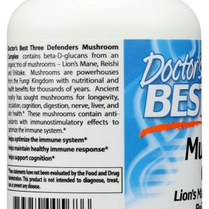 DOCTORS BEST: 3 Defenders Mushroom, 90 vc