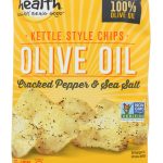 GOOD HEALTH: Kettle Chips Olive Oil Cracked Pepper and Sea Salt, 5 oz