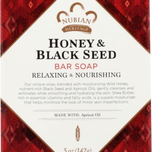NUBIAN HERITAGE: Honey & Black Seed Soap, 5 oz