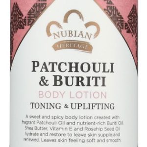 NUBIAN HERITAGE: Lotion Body Patchouli, 13 oz