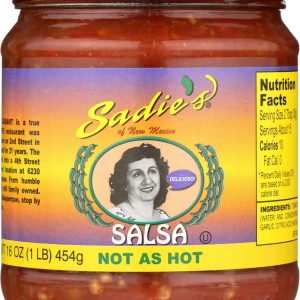 SADIE'S: Not as Hot Salsa, 16 oz