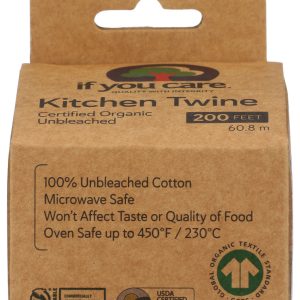 IF YOU CARE: 100% Natural Cooking Twine 200 ft, 1 ea