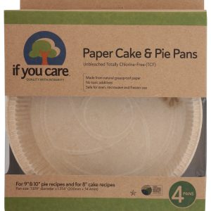 IF YOU CARE: Baking Pan Cake Pie Paper, 4 PC