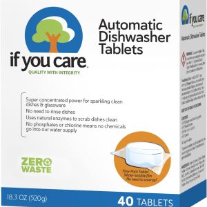 IF YOU CARE: Automatic Dishwasher Tablets, 40 TB