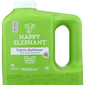 HAPPY ELEPHANT: Fabric Sftnr Wht Tea Fig, 64 fo