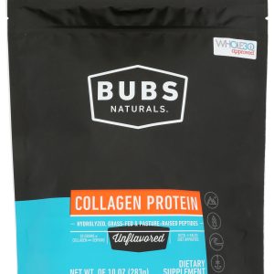 BUBS NATURALS: Collagen Protein Unflavored Powder, 10 oz
