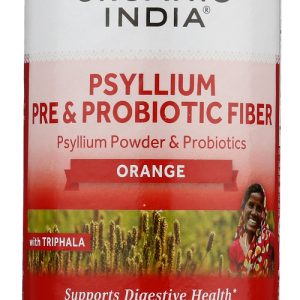 ORGANIC INDIA: Fiber Psyllm Probio Ornge, 10 OZ