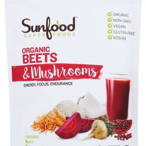 SUNFOOD SUPERFOODS: Organic Beets And Mushroom, 5.31 oz