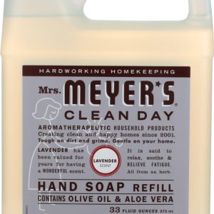 MRS. MEYER'S CLEAN DAY: Liquid Hand Soap Refill Lavender Scent, 33 oz