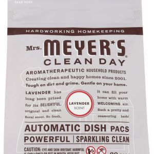 MRS MEYERS CLEAN DAY: Automatic Dish Packs Lavender Scent, 12.7 oz