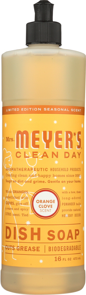 MRS MEYERS CLEAN DAY: Orange Clove Dish Soap, 16 fo