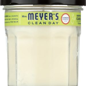 MRS MEYERS CLEAN DAY: Scented Soy Candle Lemon Verbena Scent, 7.2 oz