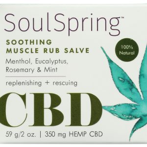 SOULSPRING: Salve Muscle Rub Cbd350mg, 2 oz
