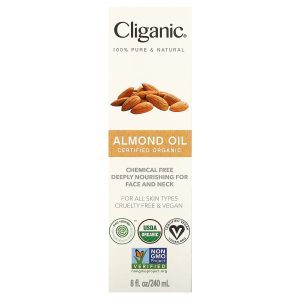 CLIGANIC: Organic Almond Oil, 8 oz