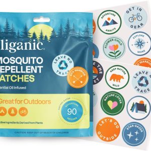 CLIGANIC: Mosquito Repellent Patch Stickers, 90 ea