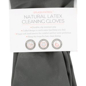 FULL CIRCLE HOME: Splash Patrol Natural Latex Cleaning Gloves, 1 ea