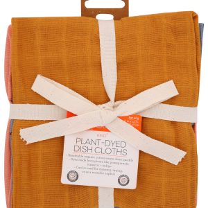 FULL CIRCLE HOME: Dish Cloths Plant Dyed, 3 ea