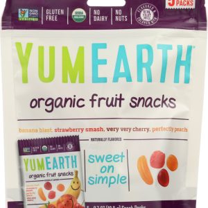 YUMEARTH ORGANICS: Organic Fruit Snacks 5 Snack Packs, 3.5 oz