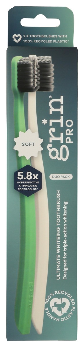 GRIN: Pro Ultimate Whitening Adult Toothbrush Soft, 1 pc