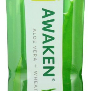 ALO: Awaken Wheatgrass Real Aloe Vera Drink, 16.9 oz