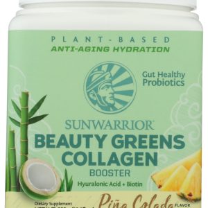 SUNWARRIOR: Beauty Greens Collagen Pina Collada, 300 gm