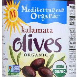 MEDITERRANEAN ORGANICS: Organic Pitted Kalamata Olives, 8.4 Oz