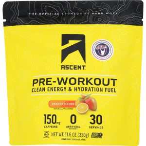 ASCENT: Preworkout Orange Mango, 11.6 oz