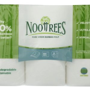 NOOTREES: Pure Virgin Bamboo Pulp Toilet Tissue 12 Rolls, 1 ea
