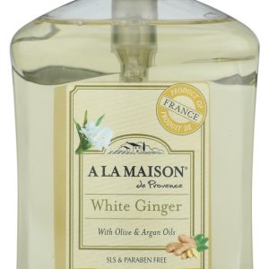 A LA MAISON: White Ginger Liquid Hand and Body Soap, 16.9 fo