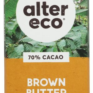 ALTER ECO: Organic Chocolate Dark Salted Brown Butter, 2.82 oz