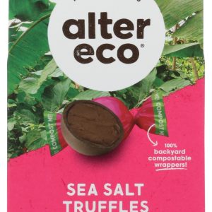 ALTER ECO: Organic Sea Salt Truffle Dark Chocolate, 4.2 oz