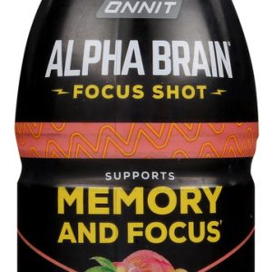 ONNIT: Alpha Brain Focus Shot Peach, 2.5 oz
