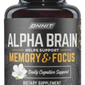 ONNIT: Alpha Brain Memory & Focus Dietary Supplement, 60 cp