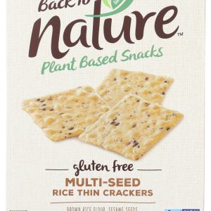 BACK TO NATURE: Gluten Free Rice Thins Multi Seed, 4 oz