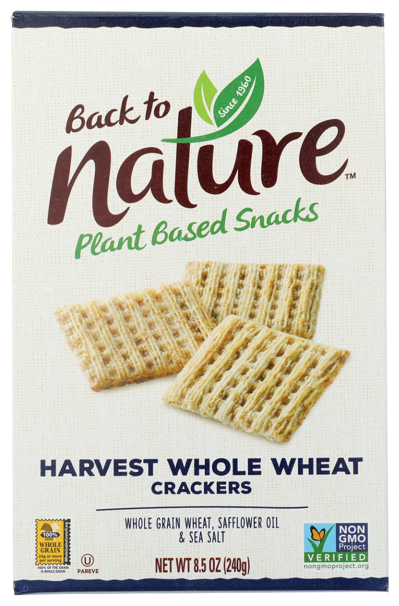 BACK TO NATURE: Harvest Whole Wheat Crackers, 8.5 oz