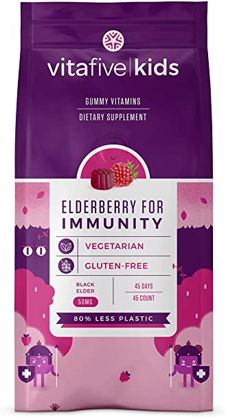 VITAFIVE: Elderberry Immune Kids, 45 pc